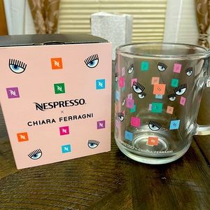 New in box Chiara Nespresso one glass mug